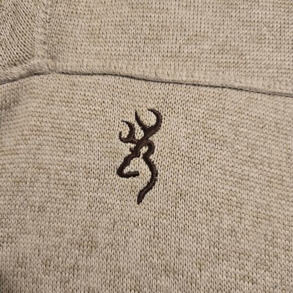 Browning Soft Shell Vest Tan Brown Full Zip Hunting Outdoor Hiking Size Large - Picture 3 of 8